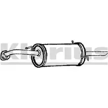 Задний глушитель KLARIUS F5Y OV3 3063849 YJGLNJ 230691 изображение 0