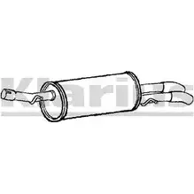Задний глушитель KLARIUS 230892 1344M1W YU SO4H 3063986