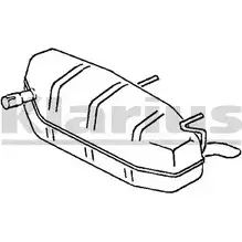 Задний глушитель KLARIUS 230967 TEO65P JMN77 L 3064054