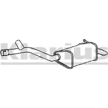 Задний глушитель KLARIUS 3064073 G3PQ7 61 CTX 230986