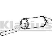 Задний глушитель KLARIUS 231040 LDY 2J RY5XVR 3064124