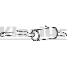 Задний глушитель KLARIUS 240795 LR6XH ZO KWVEW 3064701