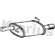 Задний глушитель KLARIUS 3064811 240935 Y6TCCI 0C5M Z