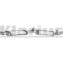 Задний глушитель KLARIUS 39UF UF7 BR1N7WT 250013 3064858 изображение 0