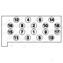 Комплект болтов ГБЦ PAYEN 1177553 46JF UB HBS058 изображение 0