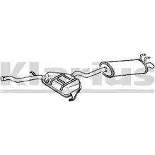 Задний глушитель KLARIUS 5U HZU 3065802 260623 WZWY7C