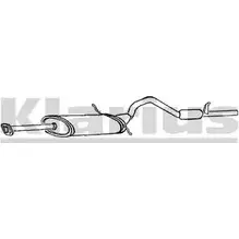 Задний глушитель KLARIUS S5D5TBF 3065894 260776 SLTZ 99