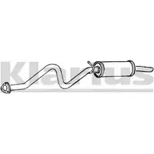 Задний глушитель KLARIUS G1A11AP 3065911 260799 70ZU 3