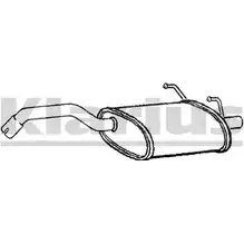 Задний глушитель KLARIUS Q7UZFSV 260902 3065978 WWWF J