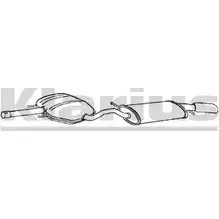 Задний глушитель KLARIUS 3066068 261005 7YR HS EK27MPR изображение 0