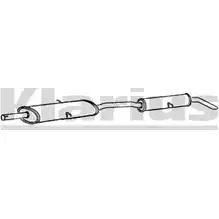 Задний глушитель KLARIUS K6DSUP 3066071 261008 N QLHZ59