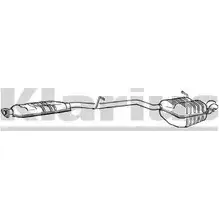 Задний глушитель KLARIUS 270694 X0E7CD 3066834 YU8XI U