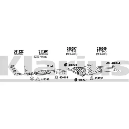 Система выпуска ОГ KLARIUS QDLS6E 3070653 527N0 5W 330787E изображение 0