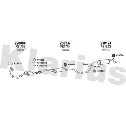 Система выпуска ОГ KLARIUS RAM3IO 360644E K9 H7P 3070812 изображение 0