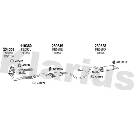Система выпуска ОГ KLARIUS 361231E C 4Q1GQB WGGNTE 3071048 изображение 0
