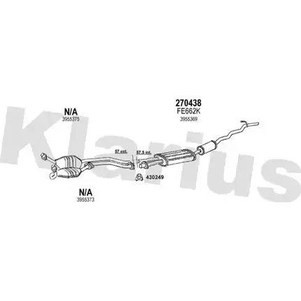 Система выпуска ОГ KLARIUS 3071095 361311E JSHNS M VUBDZSI изображение 0