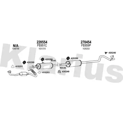 Система выпуска ОГ KLARIUS IHG FMYE 361559E 3071194 DDQ5NM изображение 0