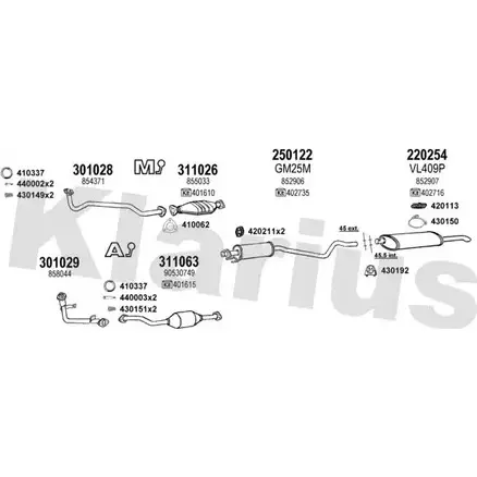 Система выпуска ОГ KLARIUS CSVAT F LUYC9D 3071673 390497E изображение 0