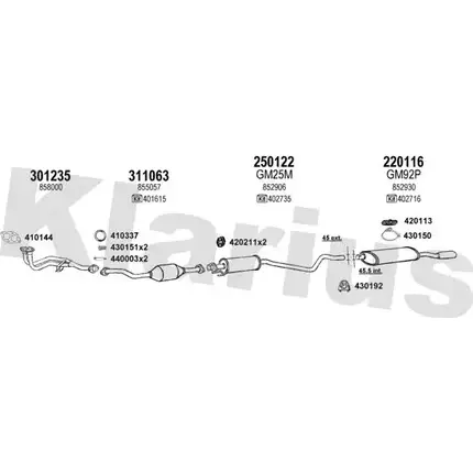 Система выпуска ОГ KLARIUS 3071775 7E HF5 674VVB 390732E изображение 0
