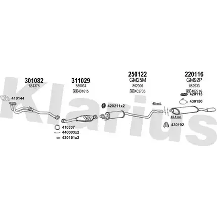 Система выпуска ОГ KLARIUS 391097E ETP5 QI 3071910 SYCNH изображение 0