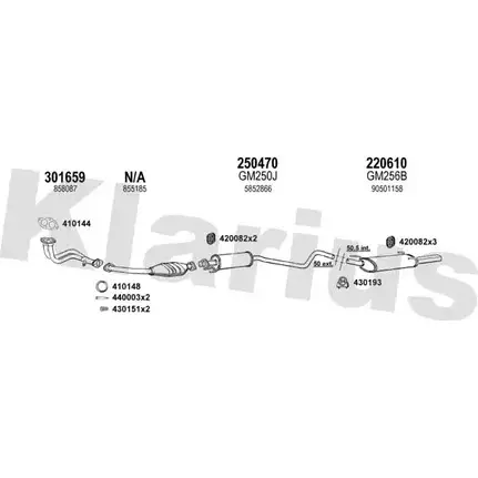 Система выпуска ОГ KLARIUS H LJM2ND OY8A486 3072171 391574E