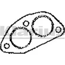 Прокладка трубы глушителя KLARIUS 3073362 NOBK2 GW53 G 410132 изображение 0