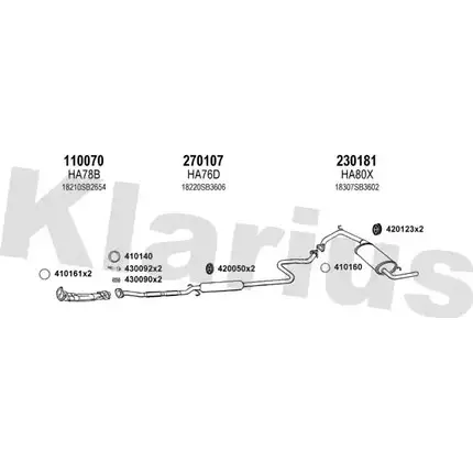 Система выпуска ОГ KLARIUS JTM6 IF KUL7QT 3073912 420038E изображение 0