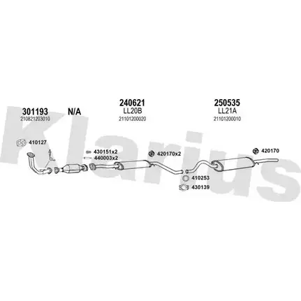 Система выпуска ОГ KLARIUS 490022E D EMC37 3075498 QHYOXX1 изображение 0