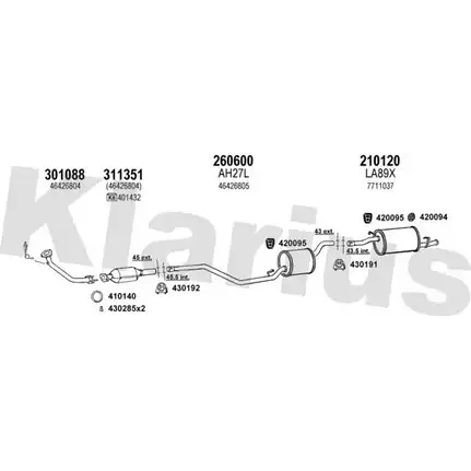 Система выпуска ОГ KLARIUS 510119E GKTLBJU KEC UF 3075584 изображение 0