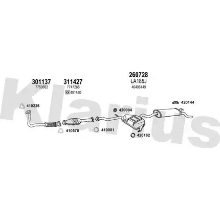 Система выпуска ОГ KLARIUS 3075598 L6BH IWB 510141E SUWFO4H изображение 0