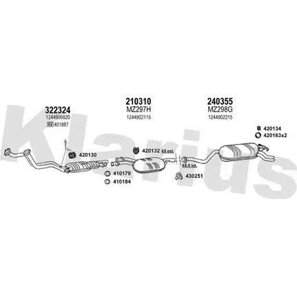 Система выпуска ОГ KLARIUS 3076024 L4S0PK0 DI BBJS 600537E
