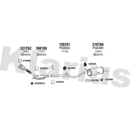 Система выпуска ОГ KLARIUS KYVM2S SPR3 P 3076546 630938E изображение 0