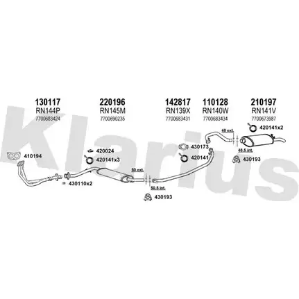 Система выпуска ОГ KLARIUS 3076806 0IEW C 875OB0 720043E изображение 0