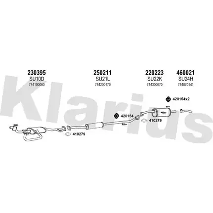 Система выпуска ОГ KLARIUS 3077814 800012E 48 G66 KARZX изображение 0