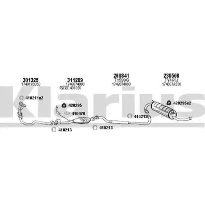 Система выпуска ОГ KLARIUS 900394E YEMLQHS 3078064 S HJIOH изображение 0