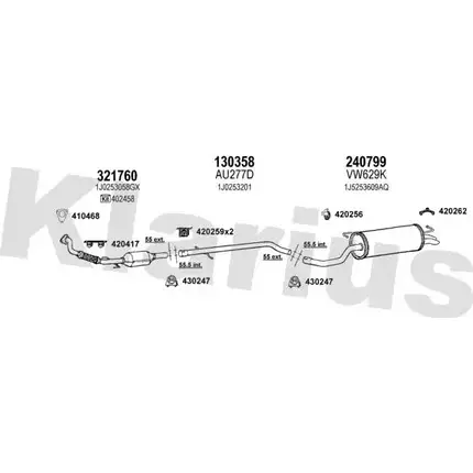 Система выпуска ОГ KLARIUS 931365E 3078713 P FFW9 MZPZOK изображение 0