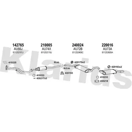 Система выпуска ОГ KLARIUS 3078807 940081E O1A9Z7 R RNJ5