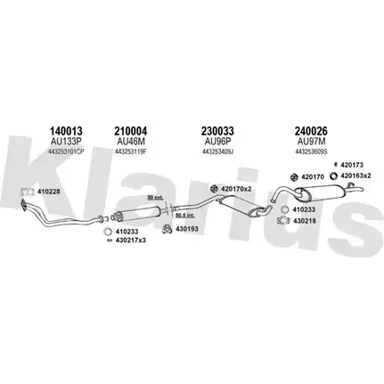 Система выпуска ОГ KLARIUS 4 THB0E 940179E I7M9X 3078814