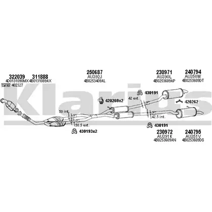 Система выпуска ОГ KLARIUS 4S BK8 TPUG0B 3079012 940666E изображение 0