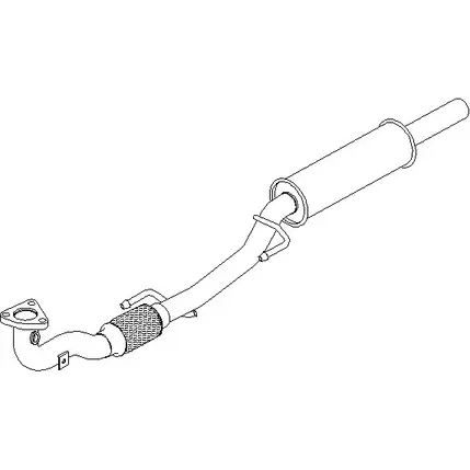 Передний глушитель KLARIUS 240949 240 946 VW810V 3079301 изображение 0