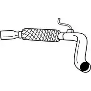 Выхлопная труба глушителя SIGAM TVHPL 122 04 3086437 12204 изображение 0