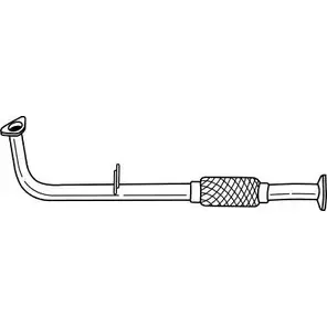 Выхлопная труба глушителя SIGAM 23124 3088495 HX0JP 231 24 изображение 0
