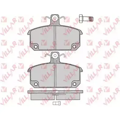 Тормозные колодки, дисковые, комплект VILLAR 3101227 20 671 20672 626.0196 изображение 0