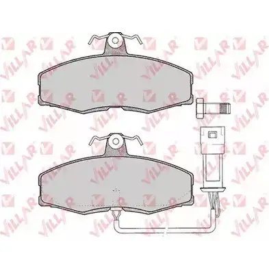 Тормозные колодки, дисковые, комплект VILLAR 3101261 20 861 20862 626.0235