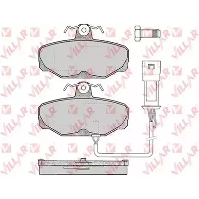 Тормозные колодки, дисковые, комплект VILLAR 626.0279 B626.0279 210 79 3101298