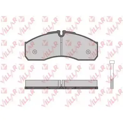 Тормозные колодки, дисковые, комплект VILLAR 626.1462 29 237 3102416 B626.1462 изображение 0