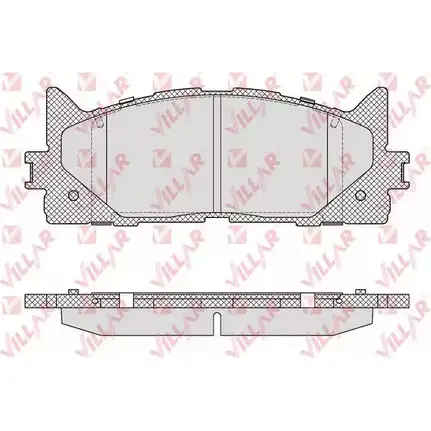 Тормозные колодки, дисковые, комплект VILLAR B626.1593 626.1593 3102556 243 50 изображение 0