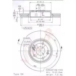 Тормозной диск VILLAR O1Z4TM 3103088 628.1153 KNP1 DBU