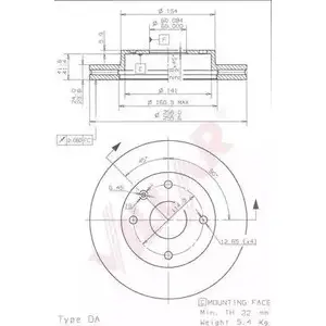 Тормозной диск VILLAR KEH9MO4 3103599 628.1796 GS6 6JZ изображение 0