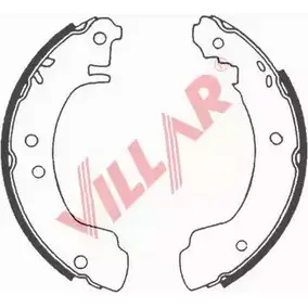 Тормозные колодки, комплект VILLAR 629.0596 M0P6E 9I TMITP 3104645 изображение 0